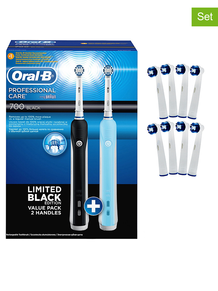 Vorschaubild von Oral-B 10tlg. Set: ´´Oral B Pro 700´´ in schwarz -52% | Zahnbürsten Vorschaubild von Oral-B 10tlg. Set: ´´Oral B Pro 700´´ in schwarz -52% | Zahnbürsten